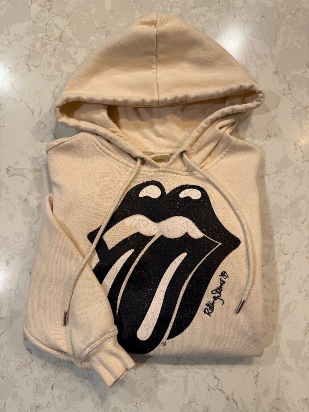 H & M Retro 'Rolling Stone' Sweatshirt Hoodie SZ S